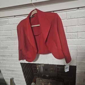 Chic Red Women's Blazer